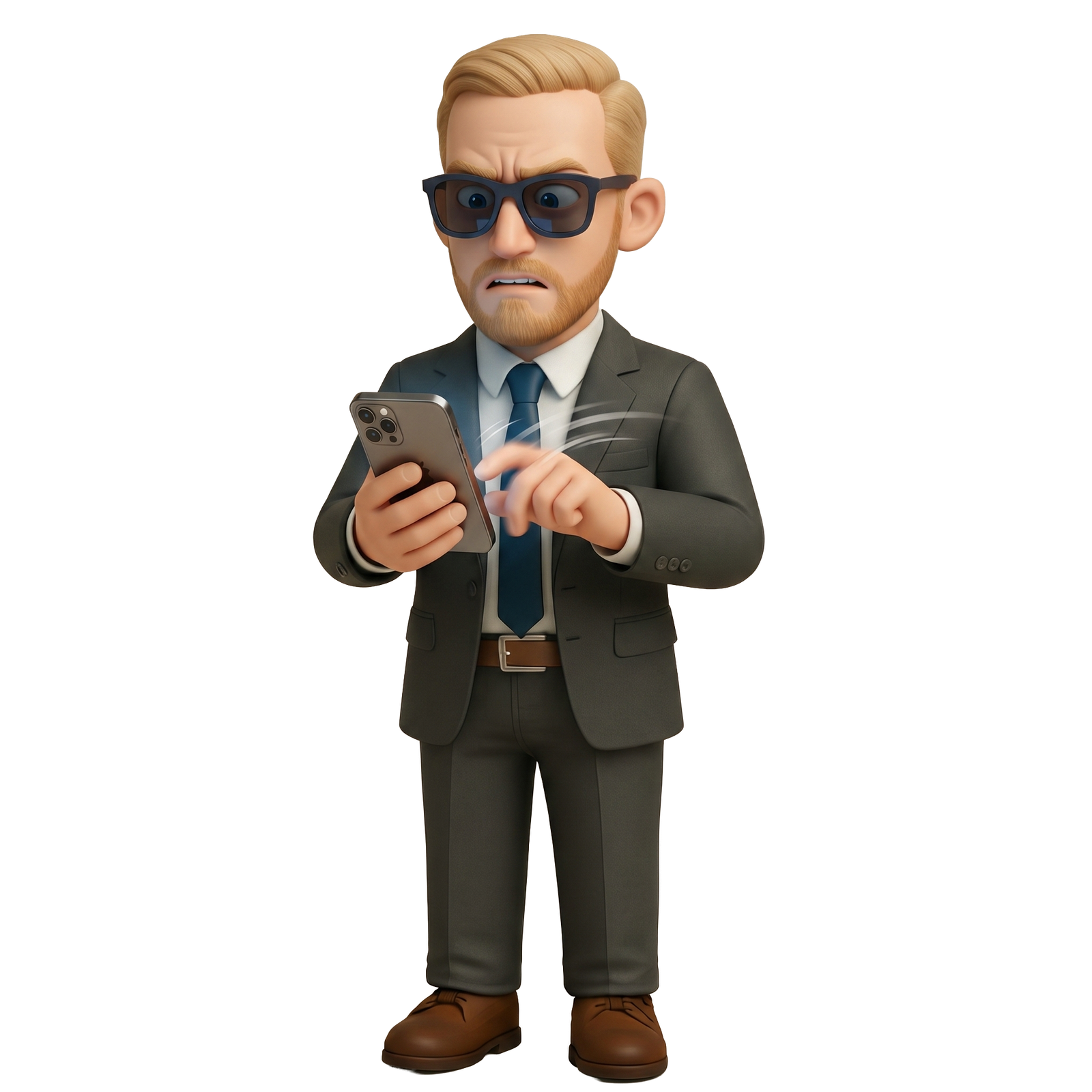 Aleksi avatar selaa puhelinta vihaisena